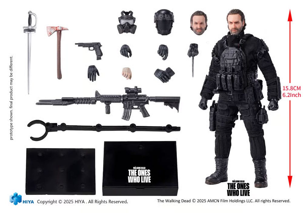 The Walking Dead: The Ones Who Lived Exquisite Super Series Actionfigur 1/12 Rick 16 cm - Hiya Toys Action Figures