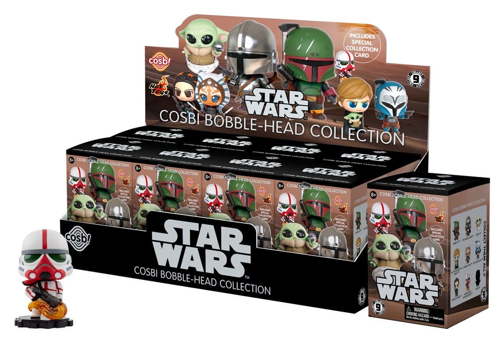 Star Wars Cosbi Mini Figures Series 1 8 cm Blind Box Display 8 - Hot Toys Blind Boxes
