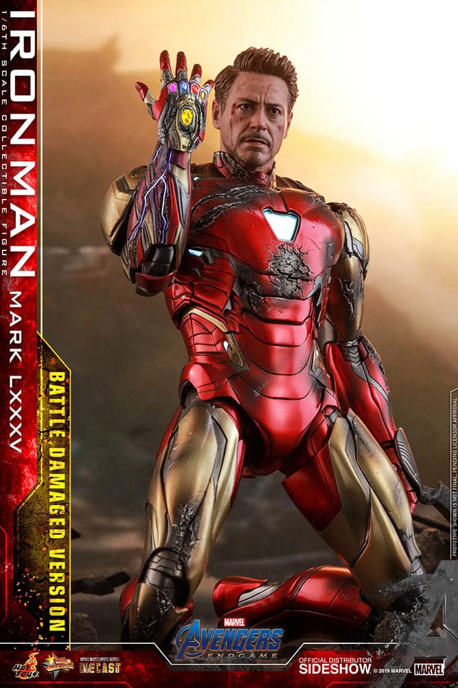 Avengers: Endgame Movie Masterpiece Diecast Action Figure 1/6 Iron Man Mark LXXXV (Battle Damaged Version) Special Edition