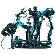 Iron Man 2: Neon Tech Iron Man with Suit-Up Gantry: 1/6 Scale Action Figure Set