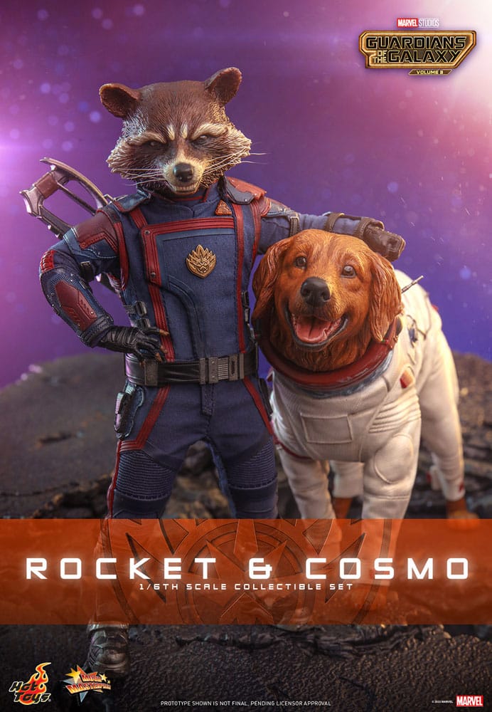 Guardians of the Galaxy Vol. 3: Rocket & Cosmo: 1/6 Scale Action Figure Set - Hot Toys Action figures