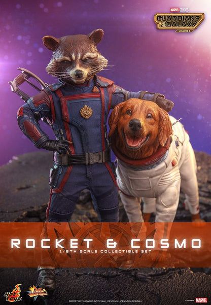 Guardians of the Galaxy Vol. 3: Rocket & Cosmo: 1/6 Scale Action Figure Set - Hot Toys Action figures