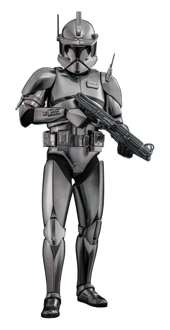 Star Wars Movie Masterpiece Action Figure 1/6 Commander Cody (Chrome Version) Hot Toys Exclusive