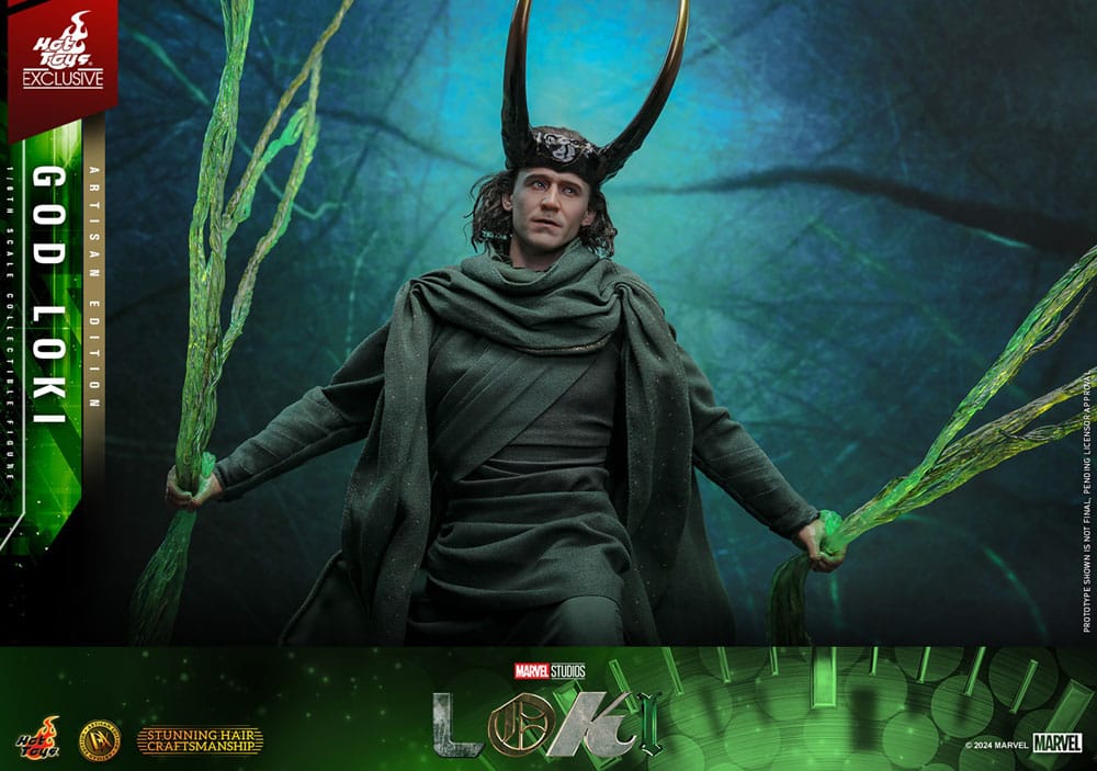 Loki DX Action Figure 1/6 God Loki Artisan Edition Hot Toys Exclusive 31 cm