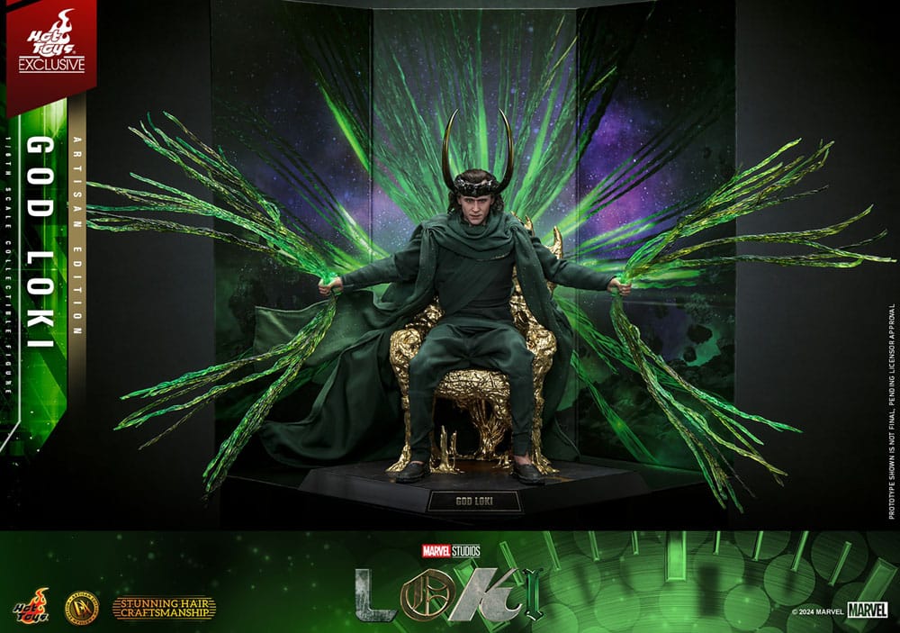 Loki DX Action Figure 1/6 God Loki Artisan Edition Hot Toys Exclusive 31 cm