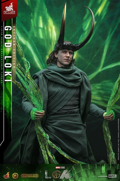 Loki DX Action Figure 1/6 God Loki Artisan Edition Hot Toys Exclusive 31 cm