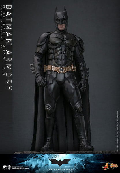 Batman: The Dark Knight: Armory With Bruce Wayne & Batman: 2.0 - Hot Toys Action Figures