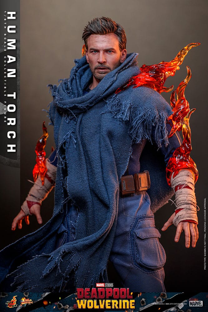 Deadpool & Wolverine Movie Masterpiece Action Figure 1/6 Human Torch 31 cm - Hot Toys Action Figures