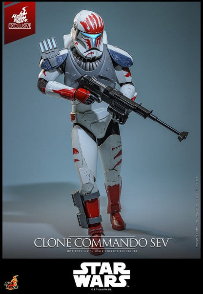 Star Wars: The Clone Wars Television Masterpiece Action Figure 1/6 Clone Commando Sev (Hot Toys Exclusive) - Hot Toys Action Figures
