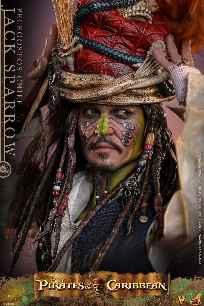 Pirates of the Caribbean: Dead Man's Chest Action DX Figure 1/6 Pelegostos Chief Jack Sparrow 30 cm - Hot Toys Action Figures