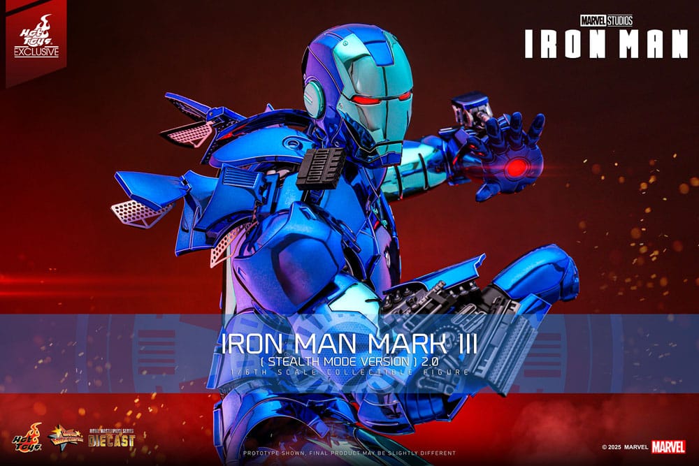 Iron Man: Iron Man Mark III (Stealth Mode Ver.) 2.0: Hot Toys Exclusive: 1/6 Scale Action Figure