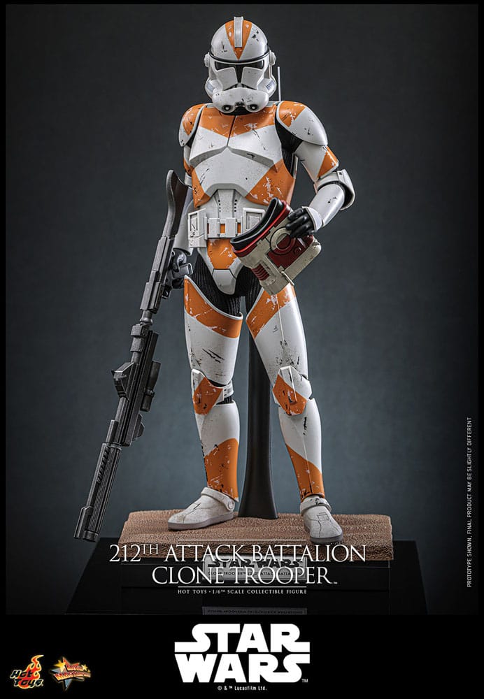 Star Wars: The Clone Wars Action Figure 1/6 212th Attack Battalion Clone Trooper Deluxe Version 30 cm