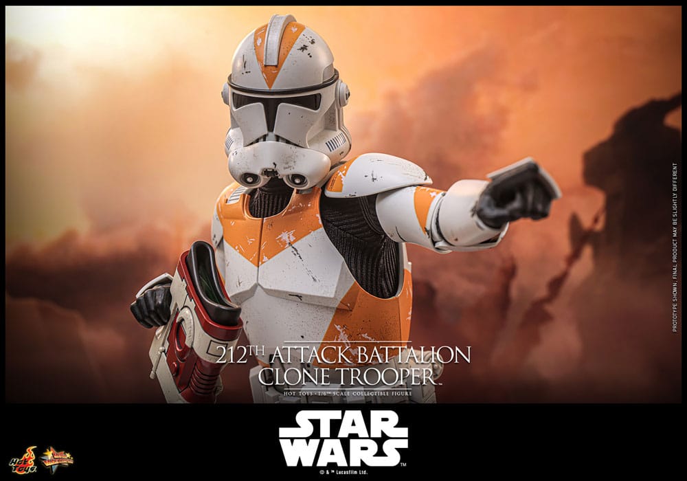 Star Wars: The Clone Wars Action Figure 1/6 212th Attack Battalion Clone Trooper Deluxe Version 30 cm