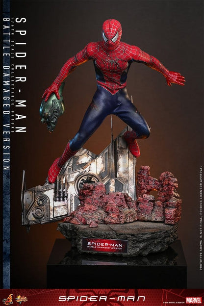 Spider-Man Movie Masterpiece Action Figure 1/6 Spider-Man (Battle Damaged Version) 30 cm - Hot Toys Action Figures
