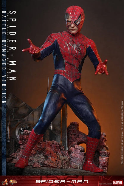 Spider-Man Movie Masterpiece Action Figure 1/6 Spider-Man (Battle Damaged Version) 30 cm - Hot Toys Action Figures