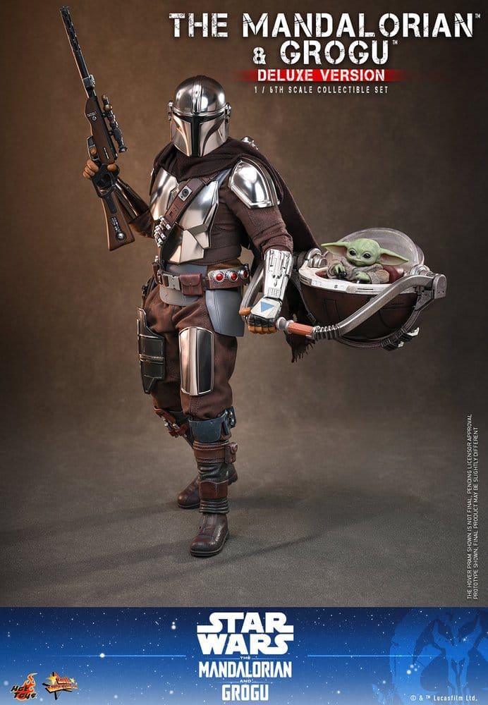 Star Wars: The Mandalorian & Grogu Movie Masterpiece Action Figure 1/6 The Mandalorian and Grogu (Deluxe Version) 31 cm - Hot Toys Action Figures