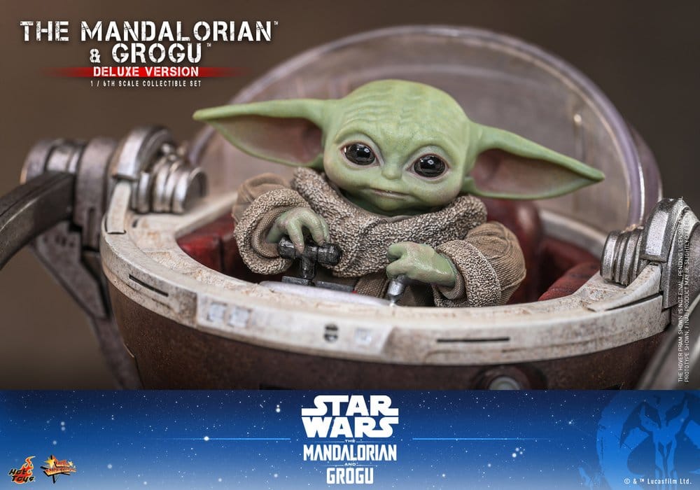 Star Wars: The Mandalorian & Grogu Movie Masterpiece Action Figure 1/6 The Mandalorian and Grogu (Deluxe Version) 31 cm - Hot Toys Action Figures