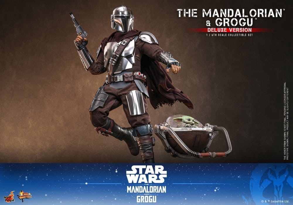 Star Wars: The Mandalorian & Grogu Movie Masterpiece Action Figure 1/6 The Mandalorian and Grogu (Deluxe Version) 31 cm - Hot Toys Action Figures