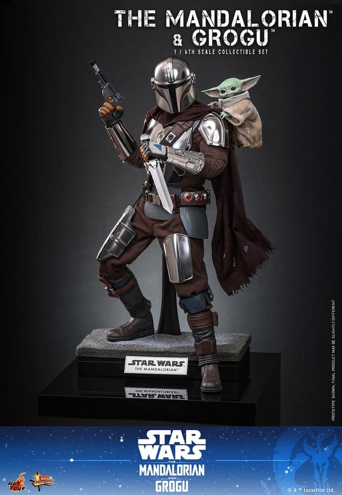 Star Wars: The Mandalorian & Grogu Movie Masterpiece Action Figure 1/6 The Mandalorian and Grogu 31 cm - Hot Toys Action Figures