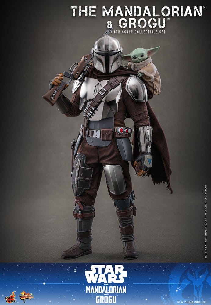 Star Wars: The Mandalorian & Grogu Movie Masterpiece Action Figure 1/6 The Mandalorian and Grogu 31 cm - Hot Toys Action Figures