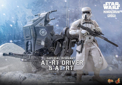 Star Wars: The Mandalorian & Grogu Movie Masterpiece Action Figure Set 1/6 Imperial Remnant AT-RT Driver & AT-RT 60 cm - Hot Toys Action Figures