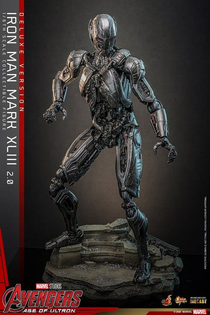 Avengers: Age of Ultron Movie Masterpiece Diecast Action Figure 1/6 Iron Man Mark XLIII (2.0) (Deluxe Version) 32 cm - Hot Toys Action Figures
