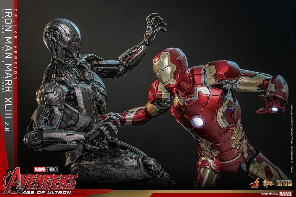 Avengers: Age of Ultron Movie Masterpiece Diecast Action Figure 1/6 Iron Man Mark XLIII (2.0) (Deluxe Version) 32 cm - Hot Toys Action Figures