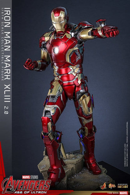 Avengers: Age of Ultron Movie Masterpiece Diecast Action Figure 1/6 Iron Man Mark XLIII (2.0) 32 cm - Hot Toys Action Figures