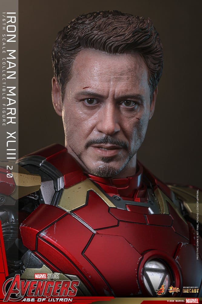 Avengers: Age of Ultron Movie Masterpiece Diecast Action Figure 1/6 Iron Man Mark XLIII (2.0) 32 cm - Hot Toys Action Figures