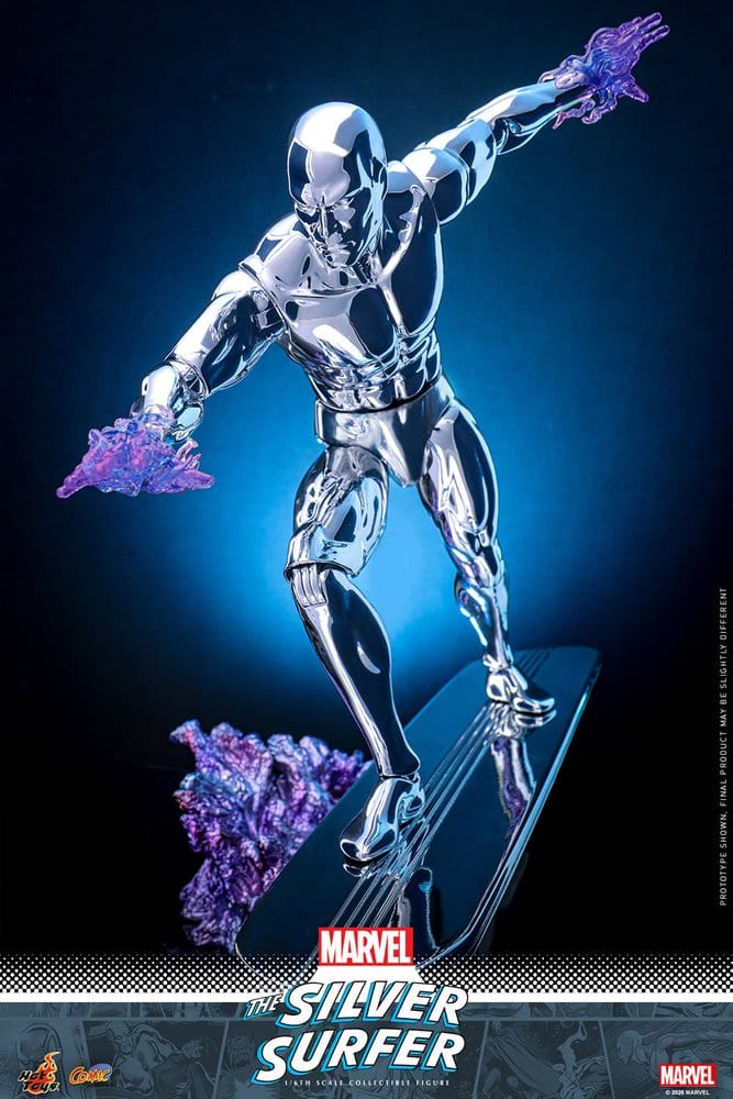 Hot Toys Marvel Action Figure 1/6 Silver Surfer 32 cm — Official