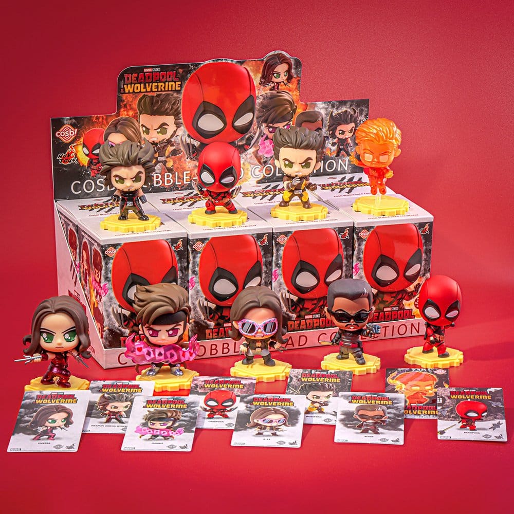 Deadpool & Wolverine Cosbi Mini Figures Series 2 Blind Box Display 8 - Hot Toys Blind Boxes