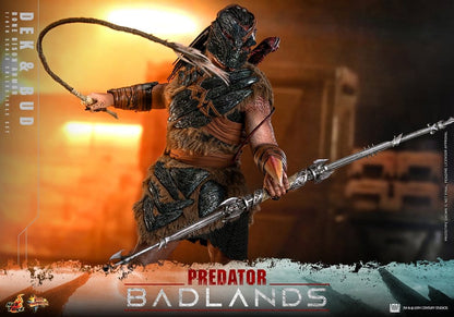 Predator: Badlands Movie Masterpiece Action Figures 2-Pack 1/6 Dek (Bone Bison Armor) and Bud 31 cm - Hot Toys Action Figures