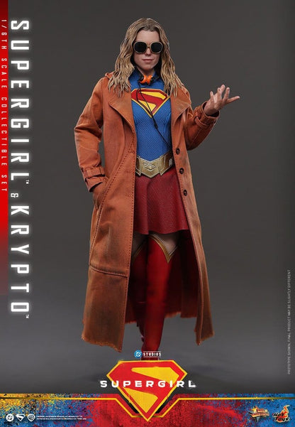DC Comics Movie Masterpiece Action Figure Set Supergirl & Krypto 28 cm - Hot Toys Action Figures