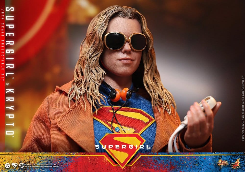 DC Comics Movie Masterpiece Action Figure Set Supergirl & Krypto 28 cm - Hot Toys Action Figures