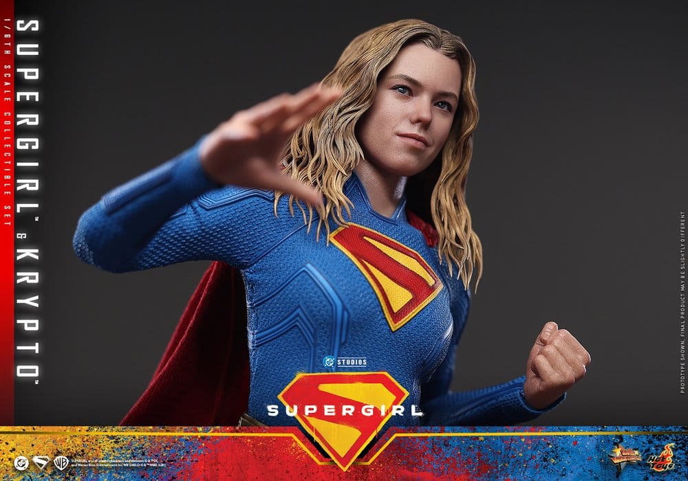 DC Comics Movie Masterpiece Action Figure Set Supergirl & Krypto 28 cm - Hot Toys Action Figures