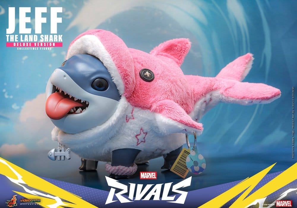Marvel Rivals Videogame Masterpiece Series Action Figure Jeff the Land Shark (Deluxe Version) 11 cm - Hot Toys Action Figures