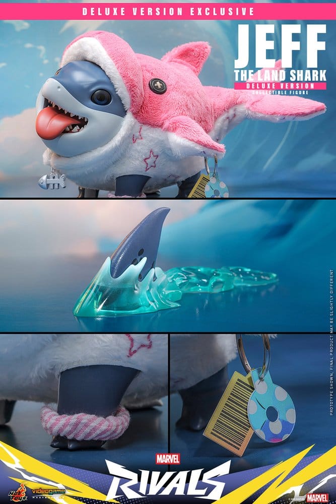 Marvel Rivals Videogame Masterpiece Series Action Figure Jeff the Land Shark (Deluxe Version) 11 cm - Hot Toys Action Figures