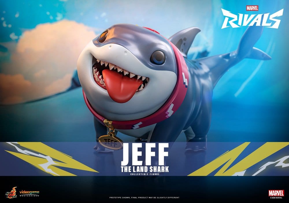 Marvel Rivals Videogame Masterpiece Series Action Figure Jeff the Land Shark 11 cm - Hot Toys Action Figures