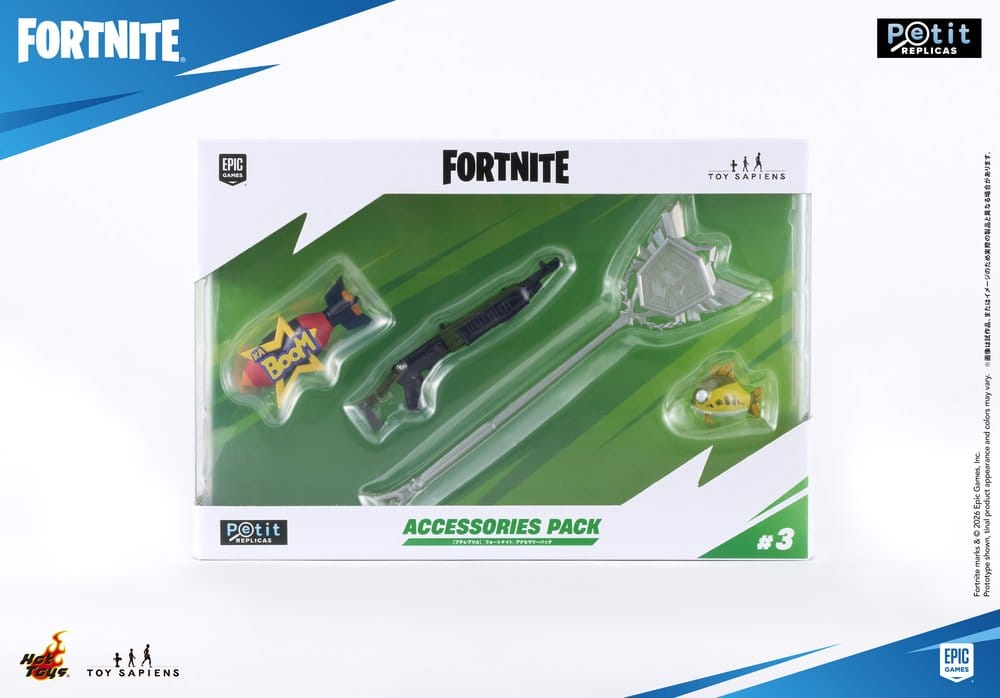 Fortnite Petit Replicas Accessories Pack Series 1 Assortment Box Qty 8 - Hot Toys Mini Figures: Accessories