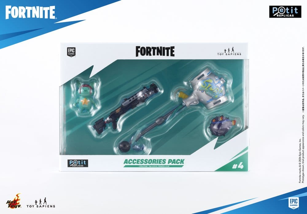 Fortnite Petit Replicas Accessories Pack Series 1 Assortment Box Qty 8 - Hot Toys Mini Figures: Accessories