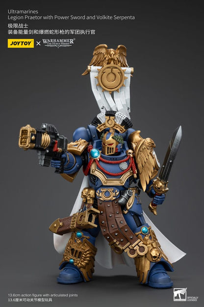 Warhammer The Horus Heresy Action Figure 1/18 Ultramarines Legion Praetor with Power Sword and Volkite Serpenta 20 cm - Joy Toy Action figures