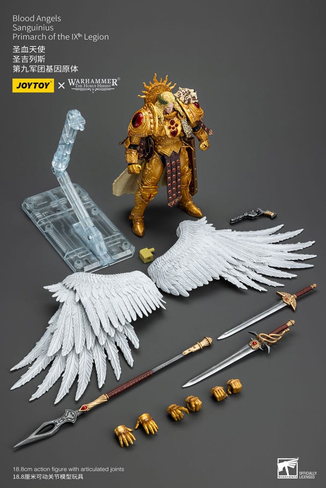 Warhammer The Horus Heresy Action Figure 1/18 Blood Angels Sanguinius Primarch of the IXth Legion 19 cm - Joy Toy Action Figures