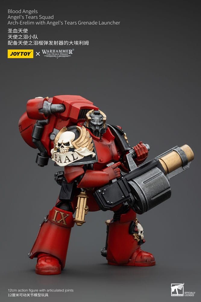 Warhammer The Horus Heresy Action Figure 1/18 Blood Angels Angel's Tears Squad Arch-Erelim with Angel's Tears Grenade Launcher - Joy Toy Action figures
