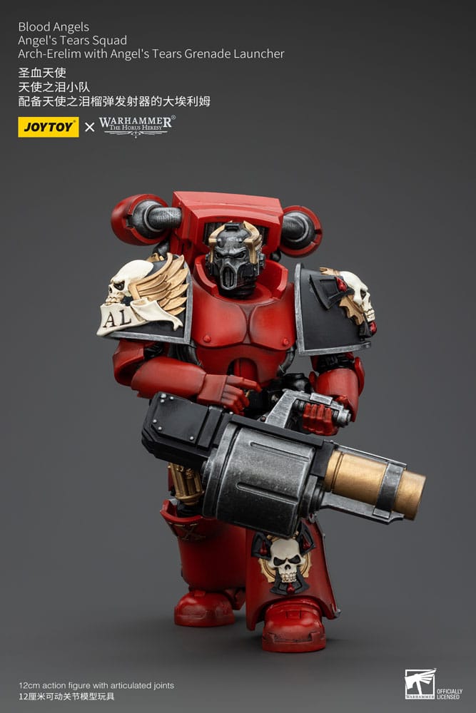Warhammer The Horus Heresy Action Figure 1/18 Blood Angels Angel's Tears Squad Arch-Erelim with Angel's Tears Grenade Launcher - Joy Toy Action figures