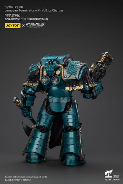 Warhammer The Horus Heresy Action Figure Alpha Legion Lernaean Terminator with Volkite Charger 20 cm