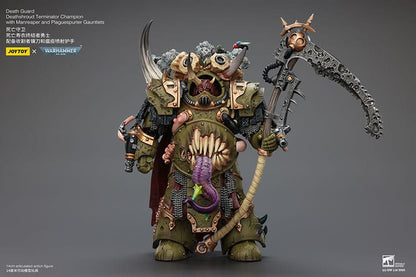 Warhammer 40k: Death Guard: Deathshroud Terminator Champion with Manreaper and Plaguespurter Gauntlets: Action Figure