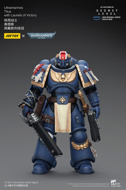 Warhammer 40,000 Action Figure Ultramarines Titus with Laurels of Victory 13 cm