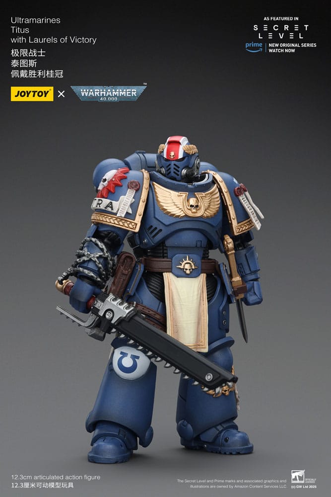 Warhammer 40,000 Action Figure Ultramarines Titus with Laurels of Victory 13 cm