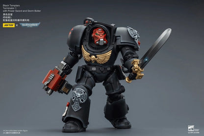 Warhammer 40,000 Action Figure Black Templars Terminator 1 with Power Sword and Storm Bolter 14 cm - Joy Toy Action Figures