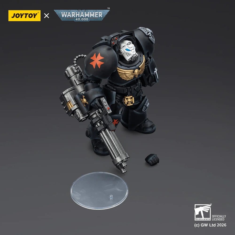 Warhammer 40,000 Action Figure Black Templars Terminator 3 with Power Fist and Storm Bolter 14 cm - Joy Toy Action Figures